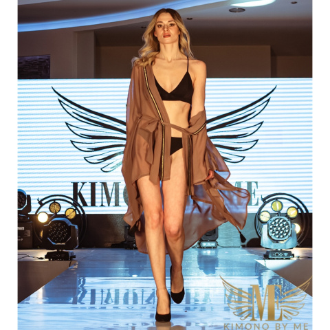 Kimono Abu Zabi Maxi mocha mousse Kimono Abu Zabi Maxi mocha mousse