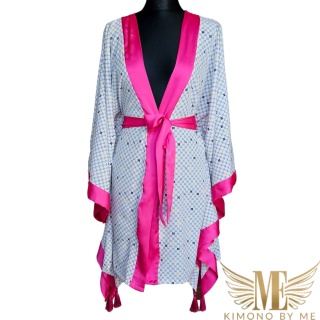 BALI MINI Kimono plażowe z różowym sercem