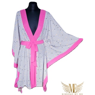 BALI MINI Kimono plażowe ze złotą czachą