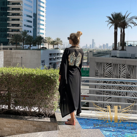 Kimono Dubaj Skrzydła Maxi Kimono Dubaj Skrzydła Maxi