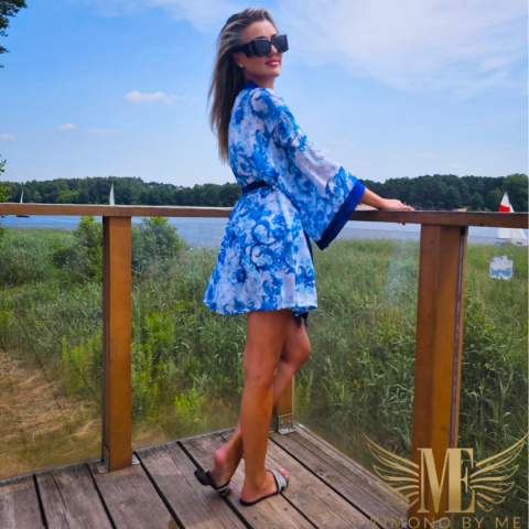 Szafirowe kimono w ornameny Alanya Szafirowe kimono w ornameny Alanya