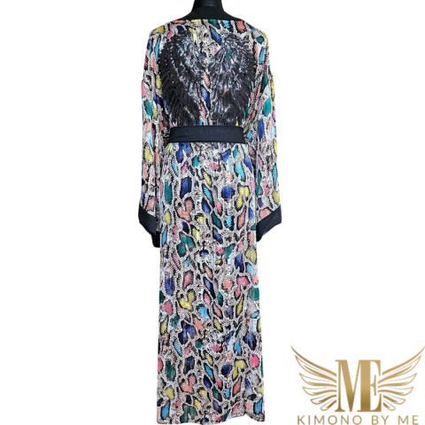 Kimono plażowe kolorowy wąż Kimono plażowe kolorowy wąż