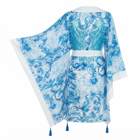 ALANYA MINI – narzutka plażowa ze skrzydłami | KIMONO BY ME