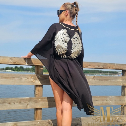 Kimono Dubaj Skrzydła Maxi Kimono Dubaj Skrzydła Maxi