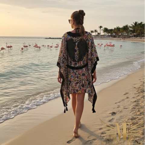 Kimono plazowe szyfon