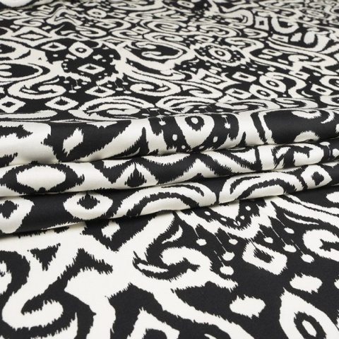 PORTOFINO MAXI – Długie Kimono Plażowe Black & White | KIMONO BY