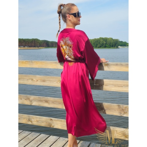 kimono bordo długie -