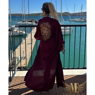 Szlafrok Crystal Bordo