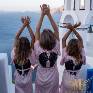 Szlafrok Crystal Pudrowy Róż