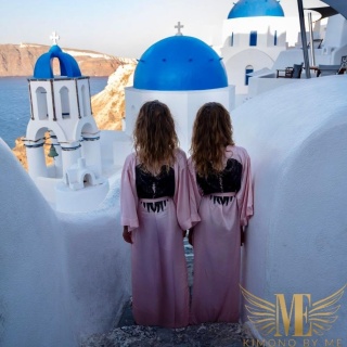 Szlafrok Crystal Pudrowy Róż