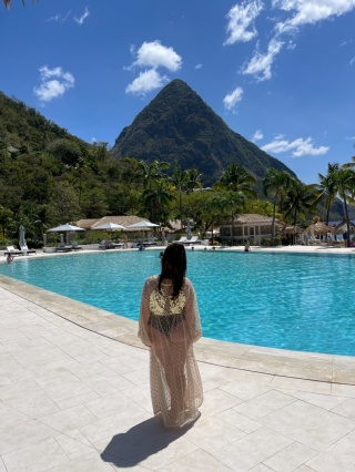 SARDYNIA MAXI Długi szlafroczek plażowy ze złotymi skrzydłami